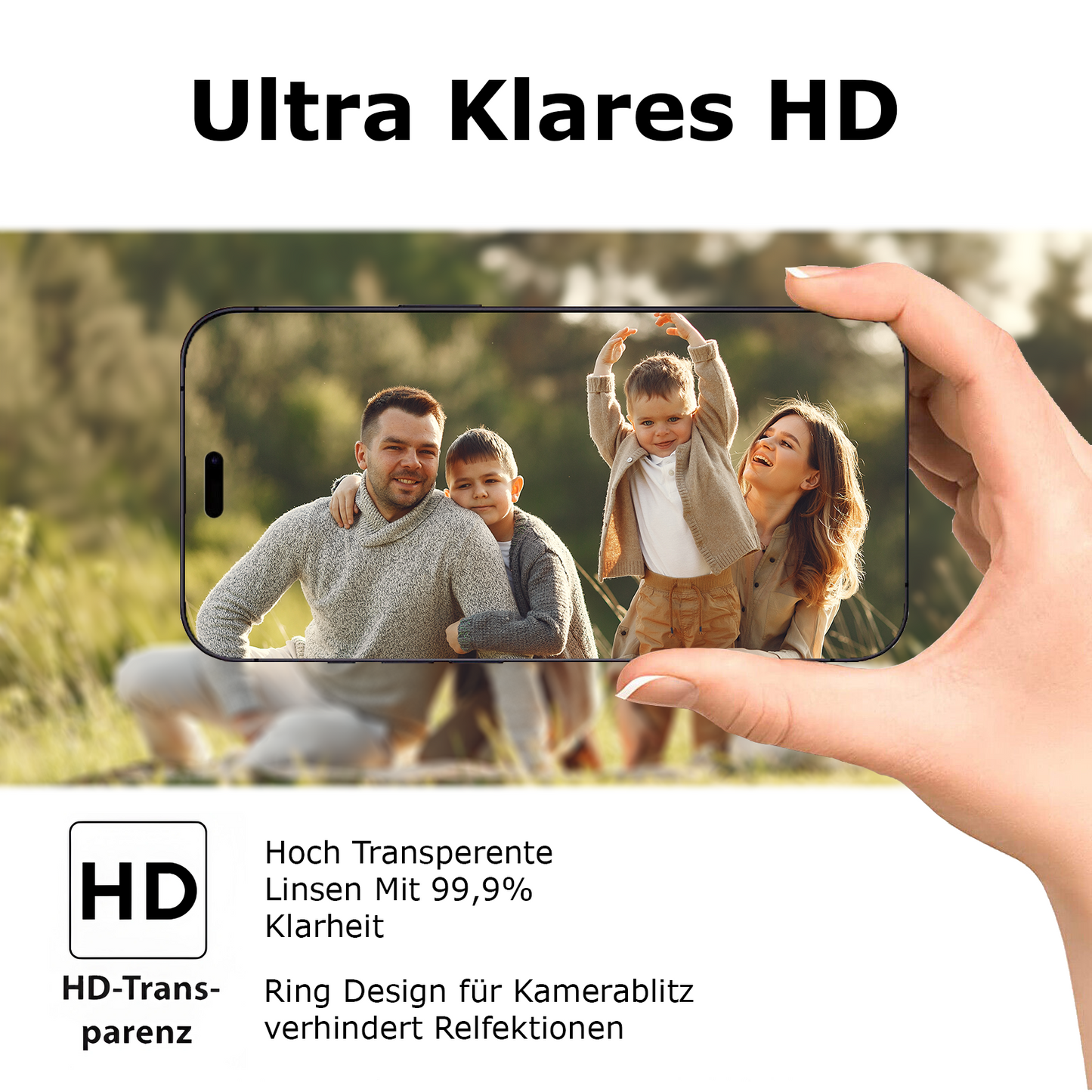 2x Kamera Schutz für iPhone 14 Plus Pro Max Kameraschutz 9H Härte Ultra-HD Klar