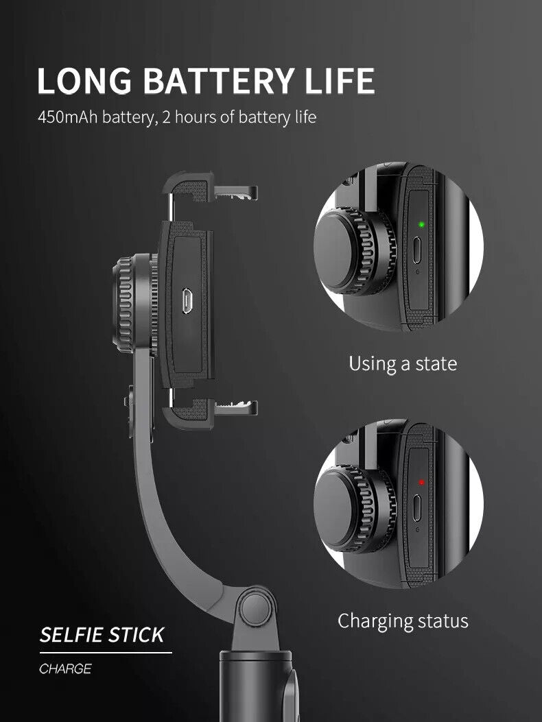 Gimbal Stabilisator Bluetooth Anti-Shake Schwebestativ Selfiestick Selbstauslöse