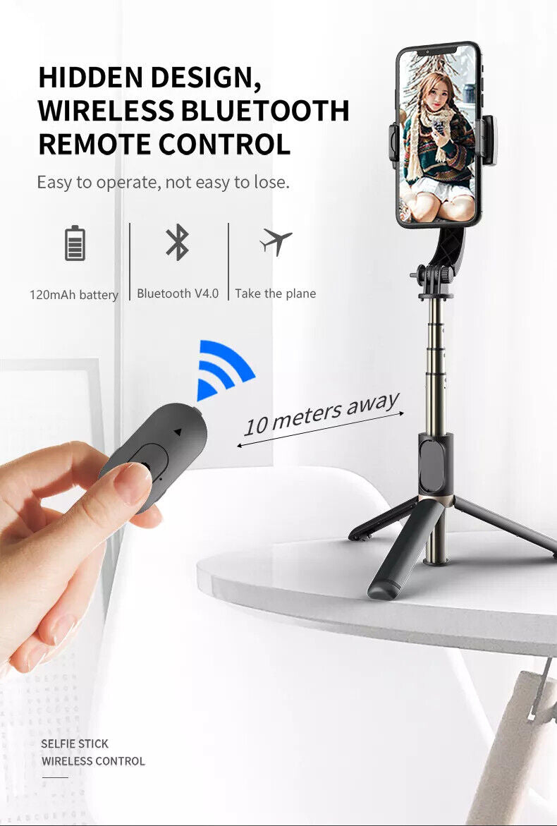 Gimbal Stabilisator Bluetooth Anti-Shake Schwebestativ Selfiestick Selbstauslöse