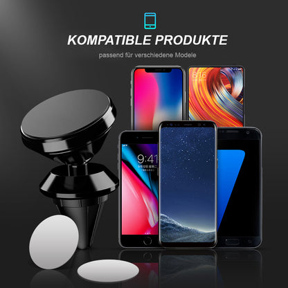 Handyhalterung Auto Magnet Lüfter Smartphone Halter KFZ Lüftung Universal 360°