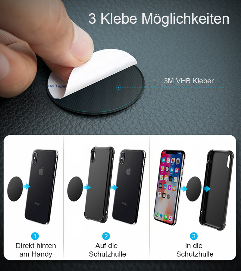 Handyhalterung Auto Magnet Lüfter Smartphone Halter KFZ Lüftung Universal 360°