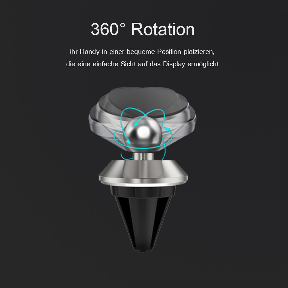 Handyhalterung Auto Magnet Lüfter Smartphone Halter KFZ Lüftung Universal 360°