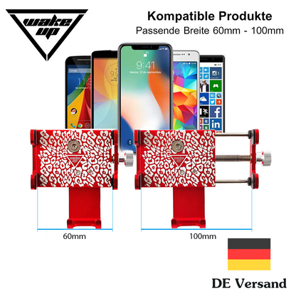 Handyhalterung Fahrrad ALU Halterung Motorrad Handy Halter Lenker Smartphone NEU