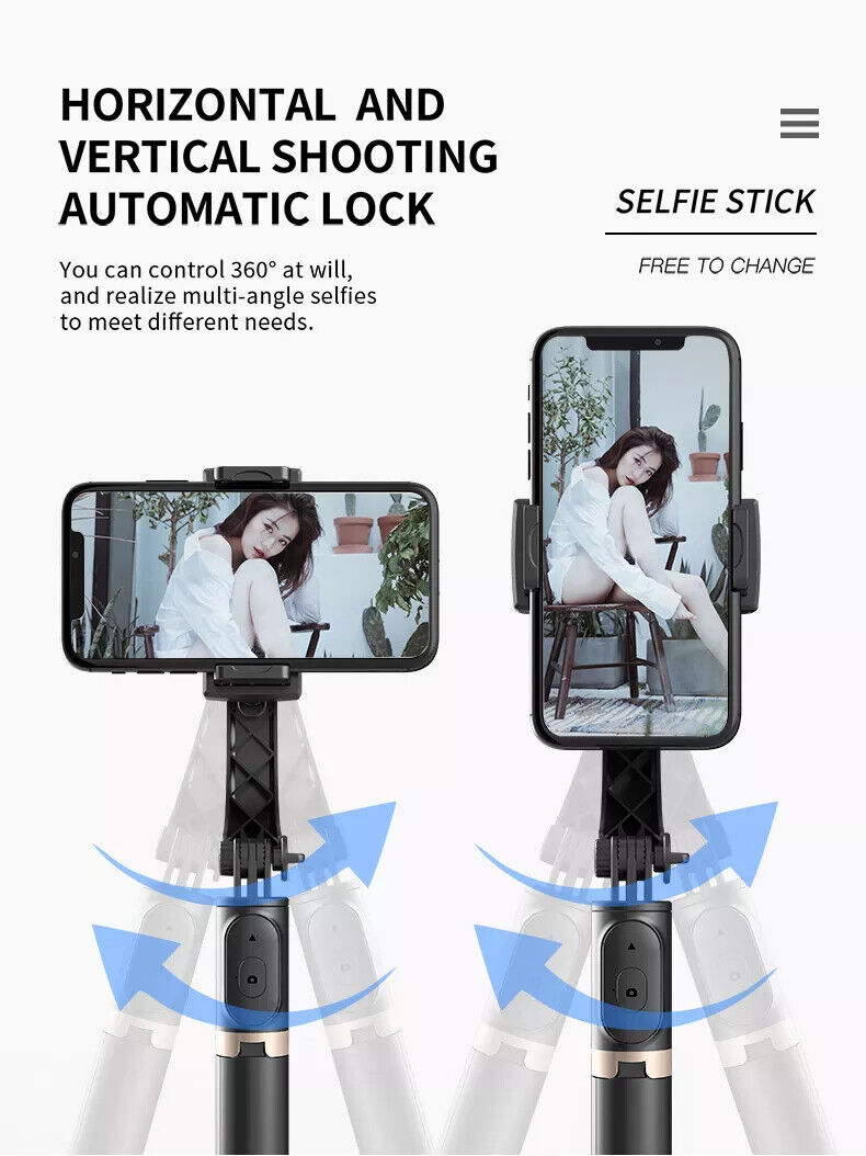 Gimbal Stabilisator Bluetooth Anti-Shake Schwebestativ Selfiestick Selbstauslöse